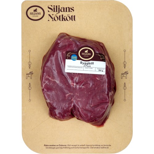 Ryggbiff 2-pack ca 400g Siljans Chark