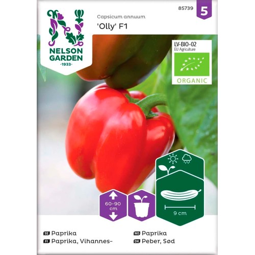 Paprika Olly FI  Organic 1-p Nelson Garden