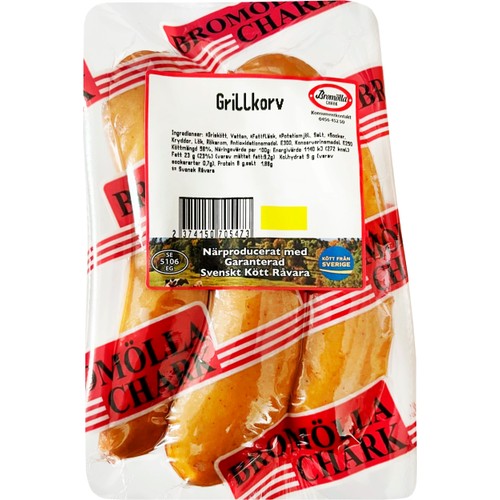 Grillkorv 5-pack ca 550g Bromölla Chark