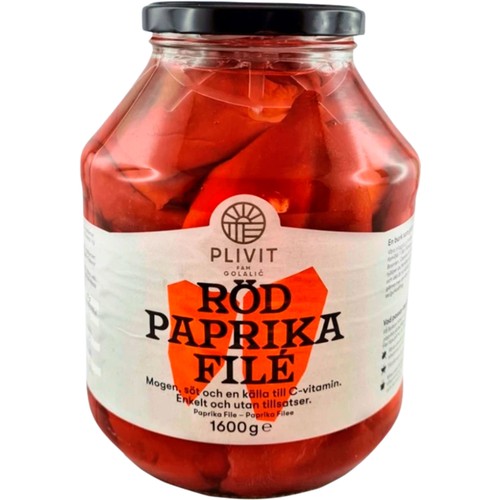 Paprikafile Röd 1600g Plivit