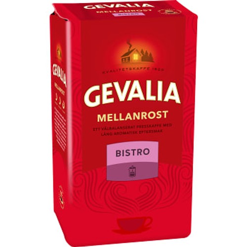 Bryggkaffe Mellanrost  Bistro 450g Gevalia
