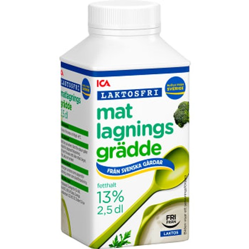 Matlagningsgrädde Laktosfri 13% 2,5dl ICA