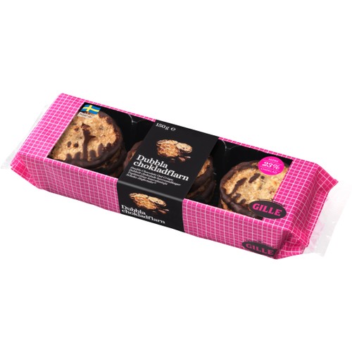 Dubbla chokladflarn 150g Gille