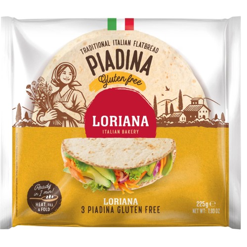 Tunnbröd Loriana Piadina Glutenfri 225g Loriana