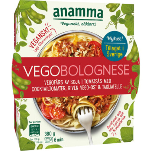 Vegobolognese bowl 380g Anamma
