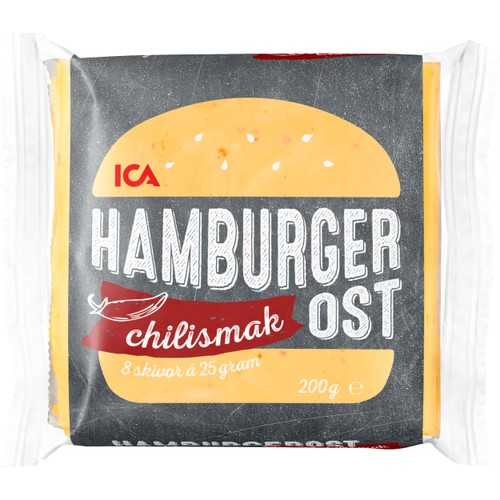 Hamburgerost med chilismak 200g ICA