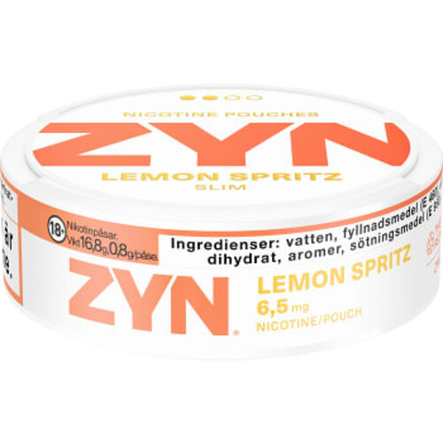 Nikotin utan tobak Lemon Spritz Slim 16,8g Zyn