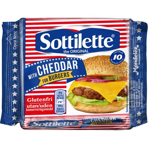 Cheddarost Slices 10-p 200g Sottilette