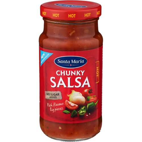 Chunky salsa Hot 230g Santa Maria