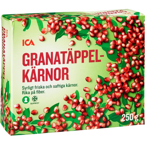 Granatäppelkärnor Fryst 250g ICA
