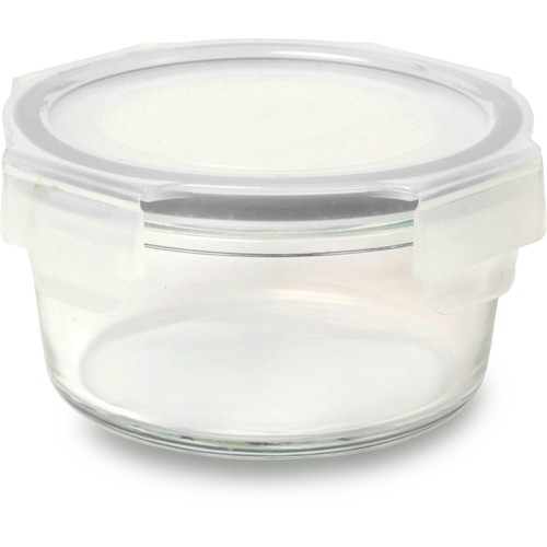 Förvaringsburk Rund Glas med lock 400ml ICA