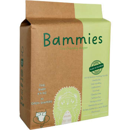 Blöjor Bambu The Baby 6 - 9 kg 32-p Bammies