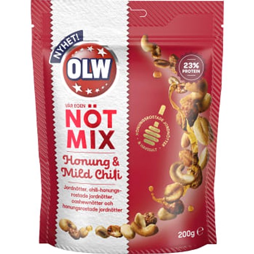 Nötmix Honung & Mild Chili 200g OLW