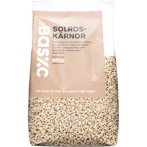 Solroskärnor 800g ICA Basic