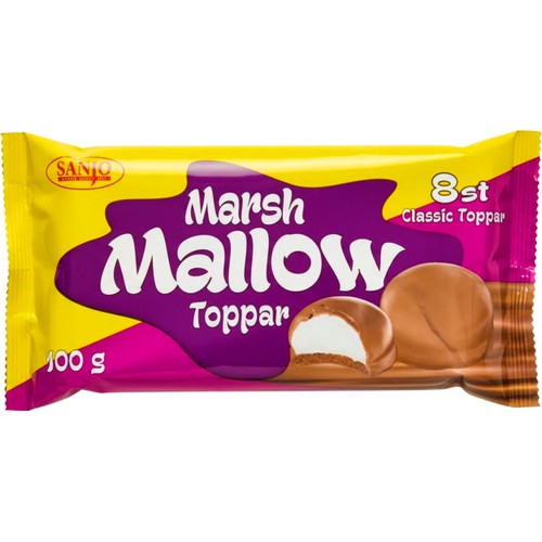 Skumtoppar Marsh Mallow 100g Sanjo