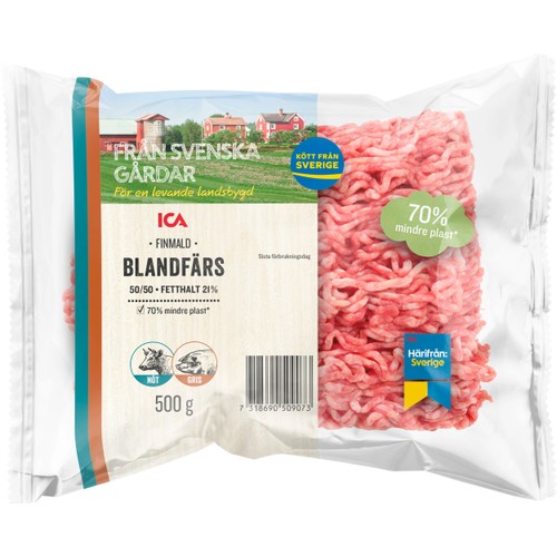 Blandfärs Färsk 21% 500g ICA