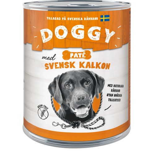 Hundmat Våt Kalkon 800g Doggy