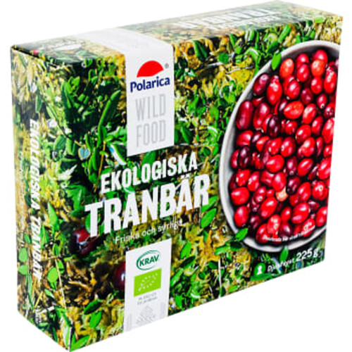 Tranbär Fryst 225g KRAV Polarica