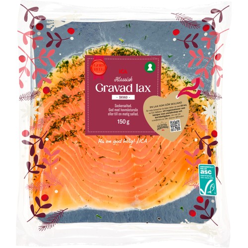Lax Färsk Gravad 150g Miljömärkt ICA