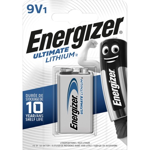 Batteri 9V 1-p Energizer Ultimate