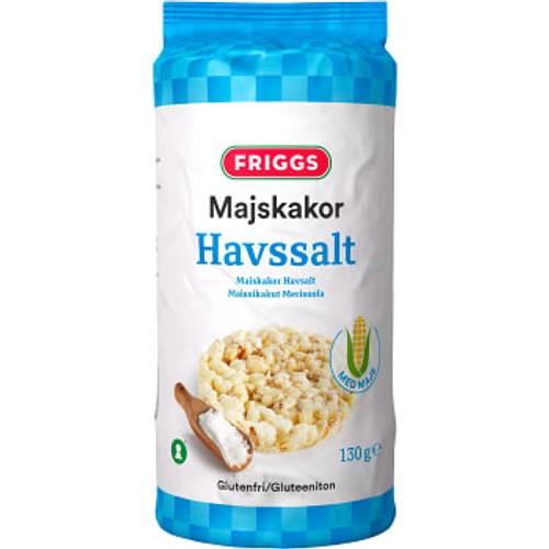 Majskakor Havssalt Glutenfri 130g Friggs