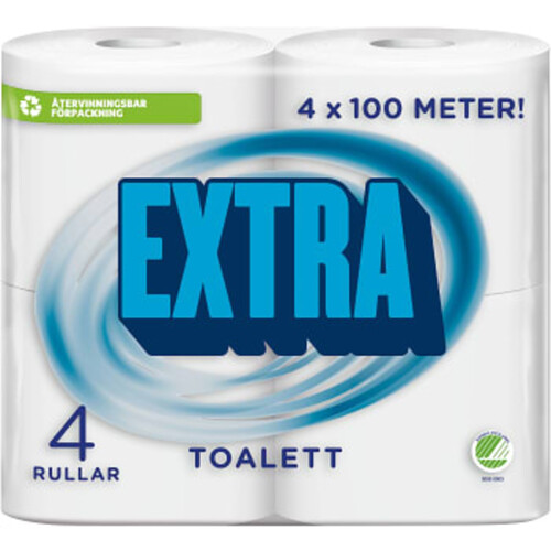 Extra Toalettpapper 4-p Miljömärkt Edet