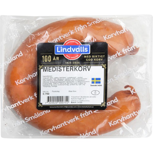 Medisterkorv 750g Lindvalls Chark