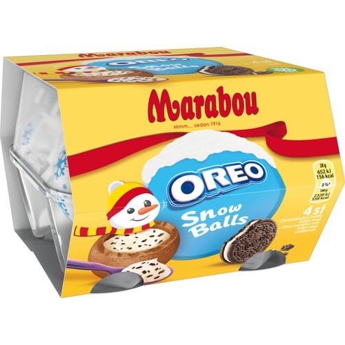 Choklad Oreo Snowballs 4-p Marabou