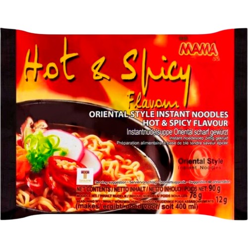 Snabbnudlar Hot & Spicy 90g MAMA