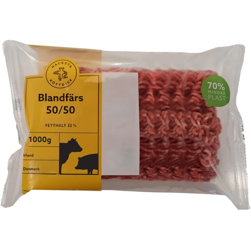 Blandfärs Färsk 50/50 1kg Hacksta Köttdisk