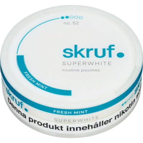 Super white Slim Fresh Portionssnus 16,8g 1-p Skruf