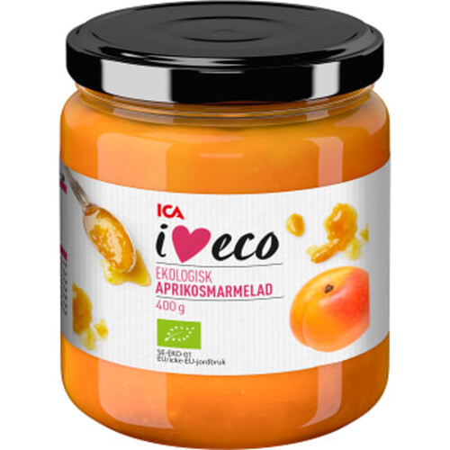 Aprikosmarmelad 400g ICA I love eco