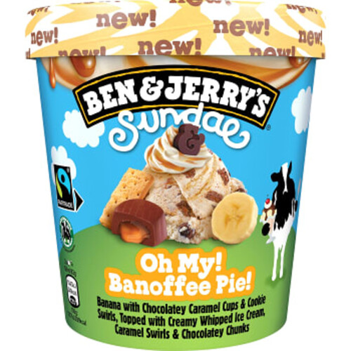 Bananglass Oh My Banoffee Pie 257ml Ben & Jerrys