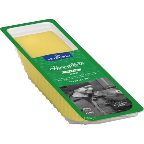 Ost Herrgård 28% Skivad 750g Norrmejerier