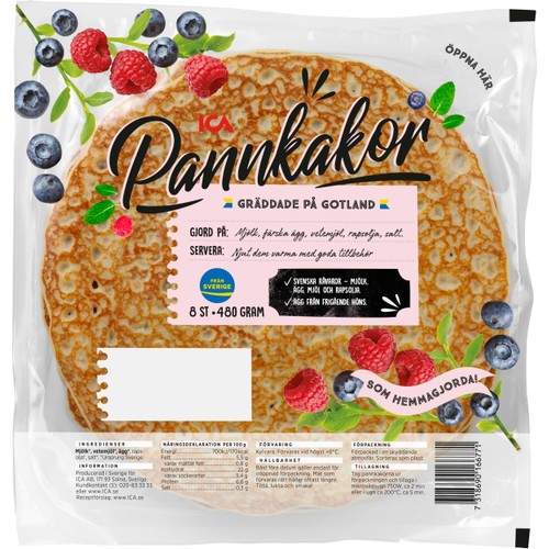 Pannkakor 8st 480g ICA