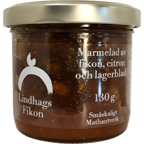 Marmelad Av Fikon, Citron Och Lagerblad 130g Lindhags