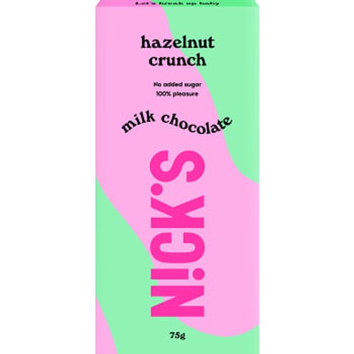 Mjölkchoklad hasselnötscrunch 75g Nick´s
