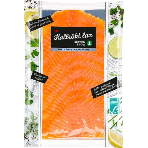 Lax Färsk Kallrökt 350g Miljömärkt ICA