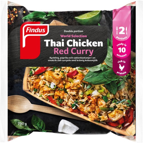 Thai chicken red curry 750g Findus