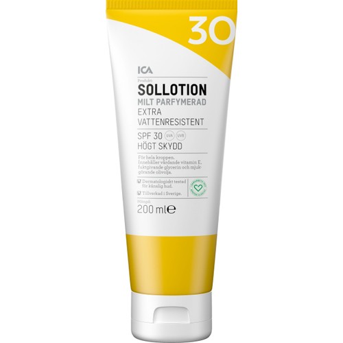 Sollotion SPF 30 200ml ICA Hjärtat
