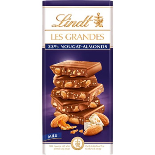 Chokladkaka Les Grandes Nougat Almond 150g Lindt