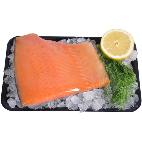Kallrökt lax i bit ca 400g Flygfyren Fisk