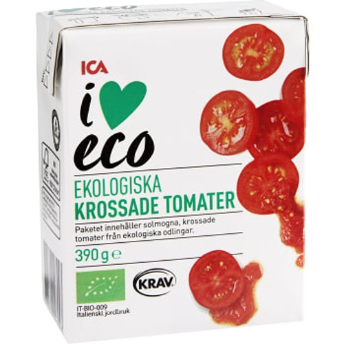 Krossade Tomater 390g KRAV ICA I love eco