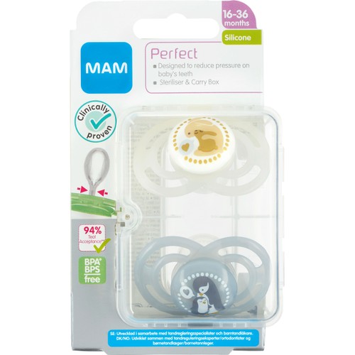 Napp Perfect Silikon 16-36mån 2-p MAM