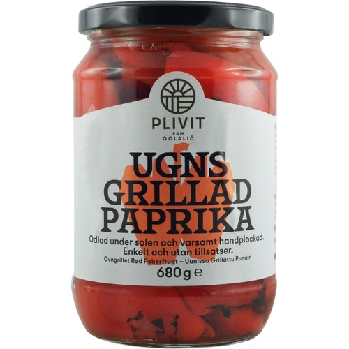 Ugnsgrillad Paprika 680g Plivit