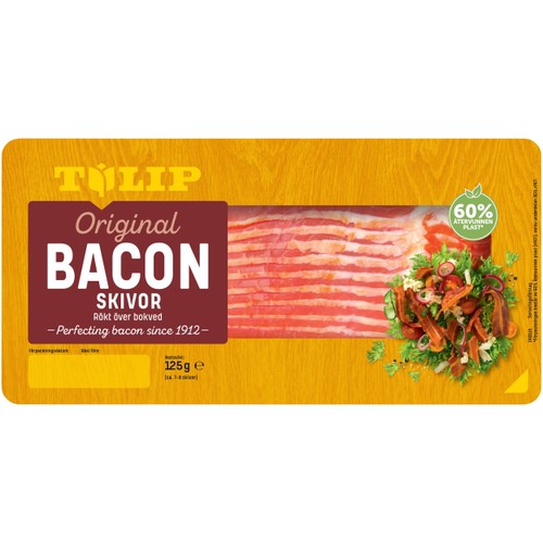 Bacon Rökt Skivad 125g Tulip