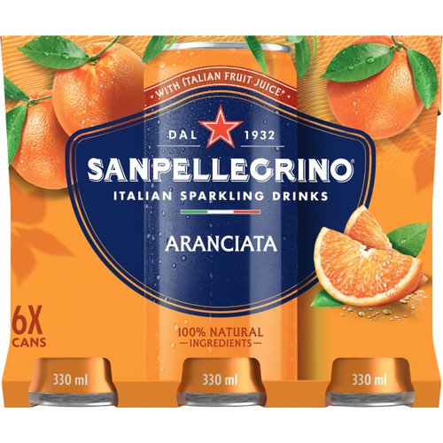 Läsk Aranciata 6-p 33cl San Pellegrino