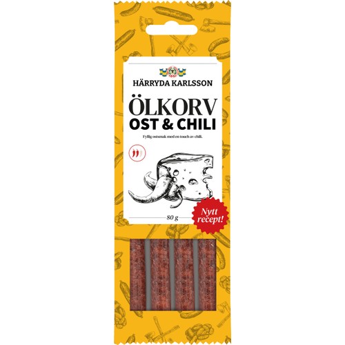 Ölkorv Ost och Chili 80g Härryda Karlsson