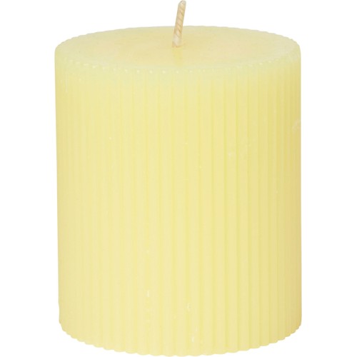 Blockljus Rille gul