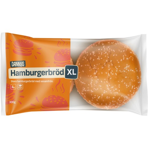 Hamburgerbröd  300g Dannys